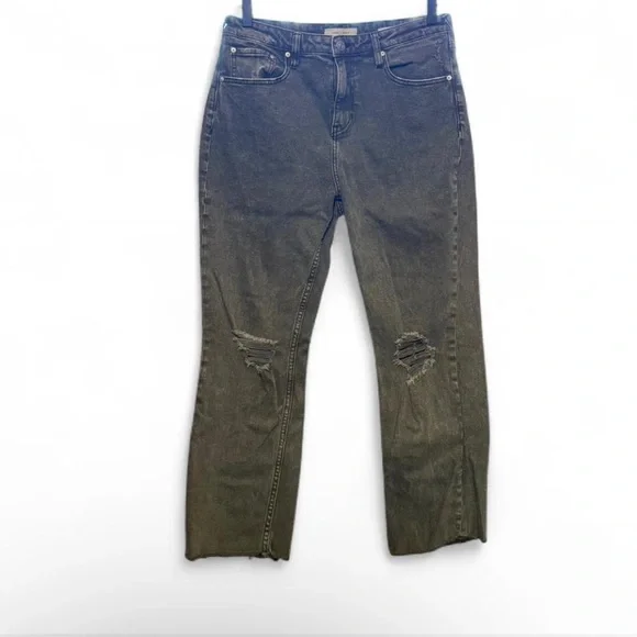 Olive Distressed Jeans - Picture 2 of 7
